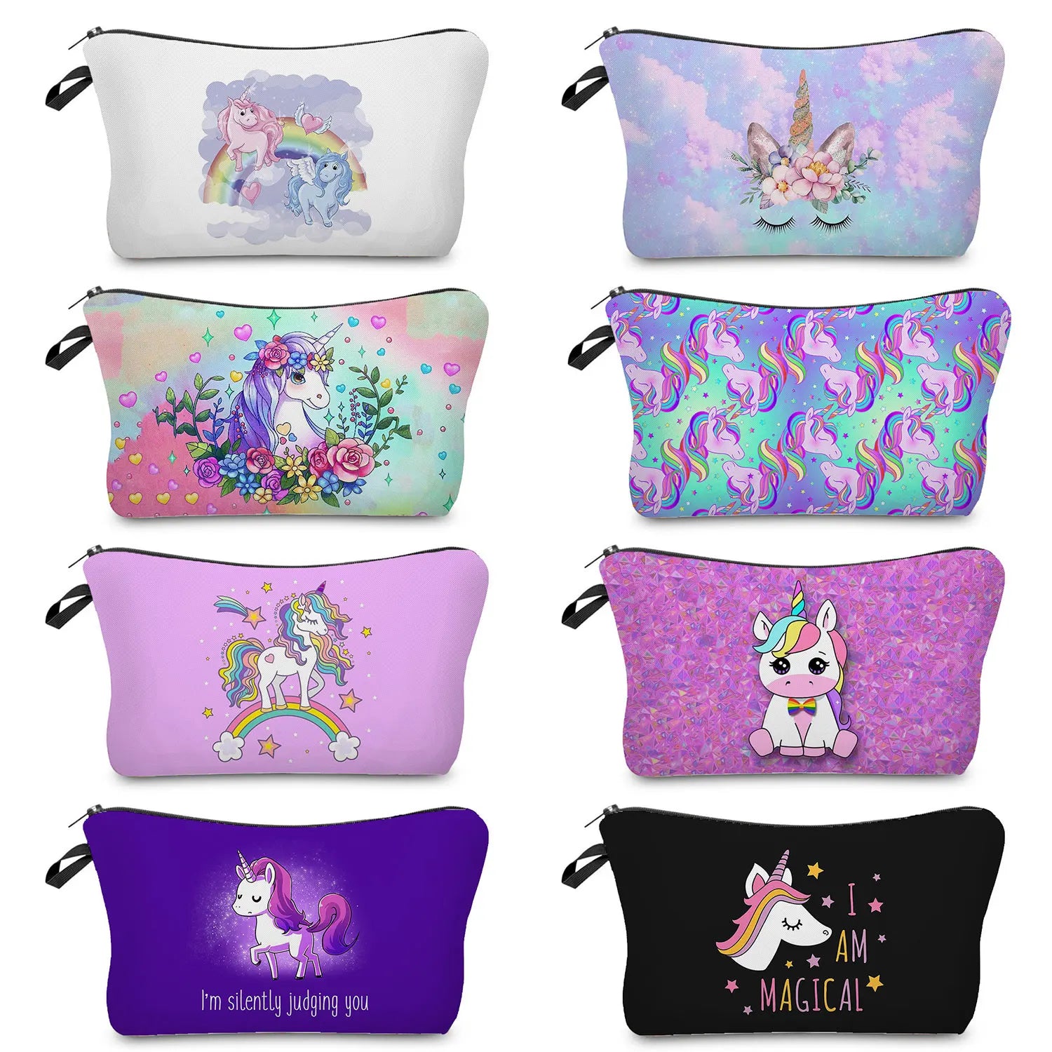 Unicorn Print Make Up Bag - FestiVibe