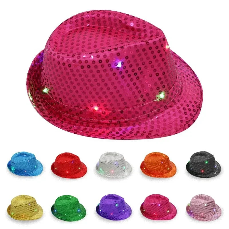 LED Sequin Hat/Tie/Bow - FestiVibe