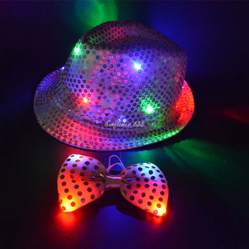 LED Sequin Hat/Tie/Bow - FestiVibe