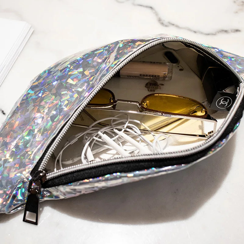 Sequin Holographic Bum Bag - FestiVibe