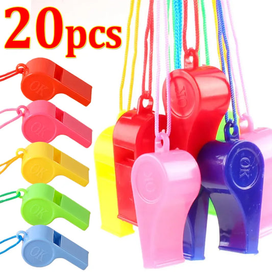 3/20PCS Mini Plastic Whistle - FestiVibe