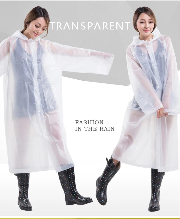 Reusable EVA Rain Coat - FestiVibe