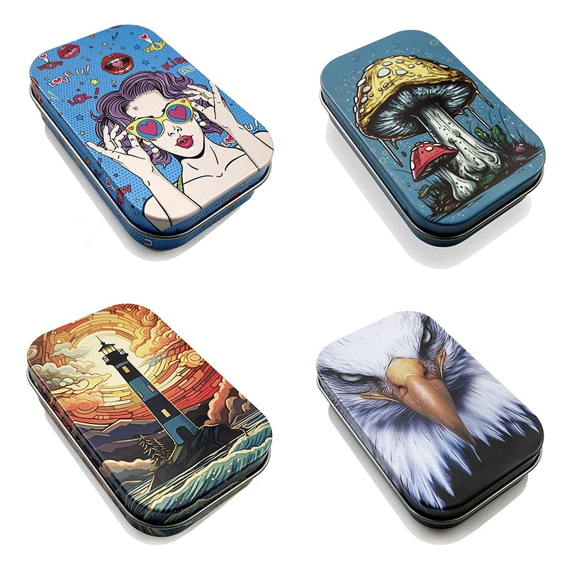 1Pcs Rolling Cigarette Tins - FestiVibe