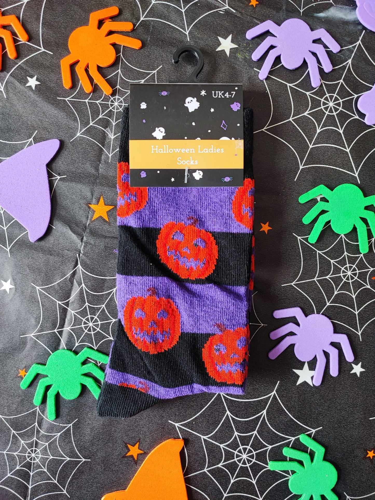 Ladies Halloween Design Cotton Socks