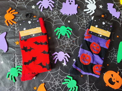 Ladies Halloween Design Cotton Socks